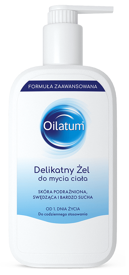  Delikatny Żel do mycia ciała dla skóry bardzo suchej, podrażnionej, swędzącej, 400ml, Oilatum